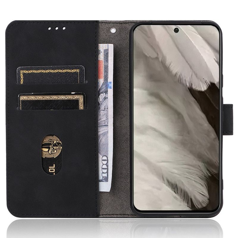 Etui Folio Do Google Pixel 8 Efekt Zamszu Z Paskiem