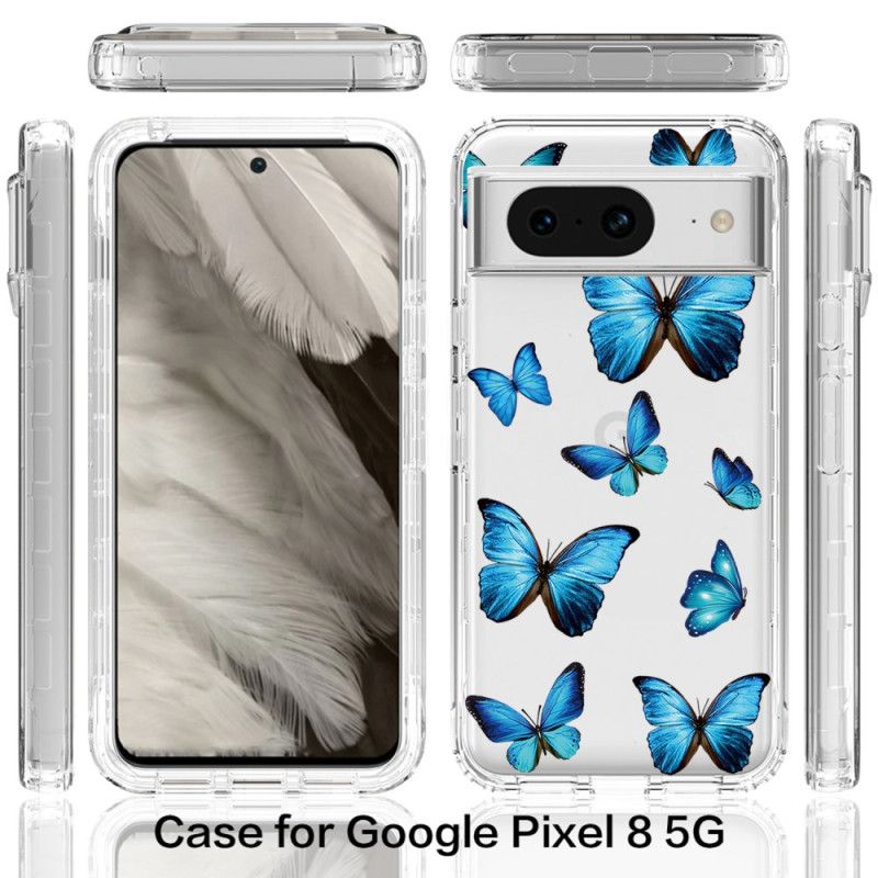 Etui Google Pixel 8 Wzmocnione Motyle Etui Ochronne