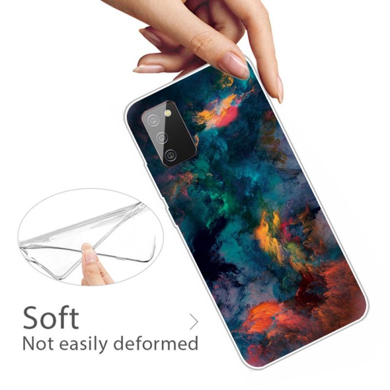 Etui Samsung Galaxy A02s Kolorowe Chmury