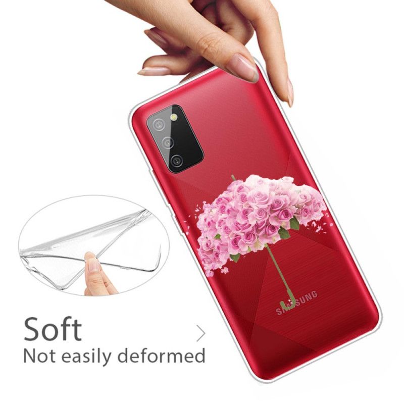 Etui Samsung Galaxy A02s Parasol W Różach Etui Ochronne