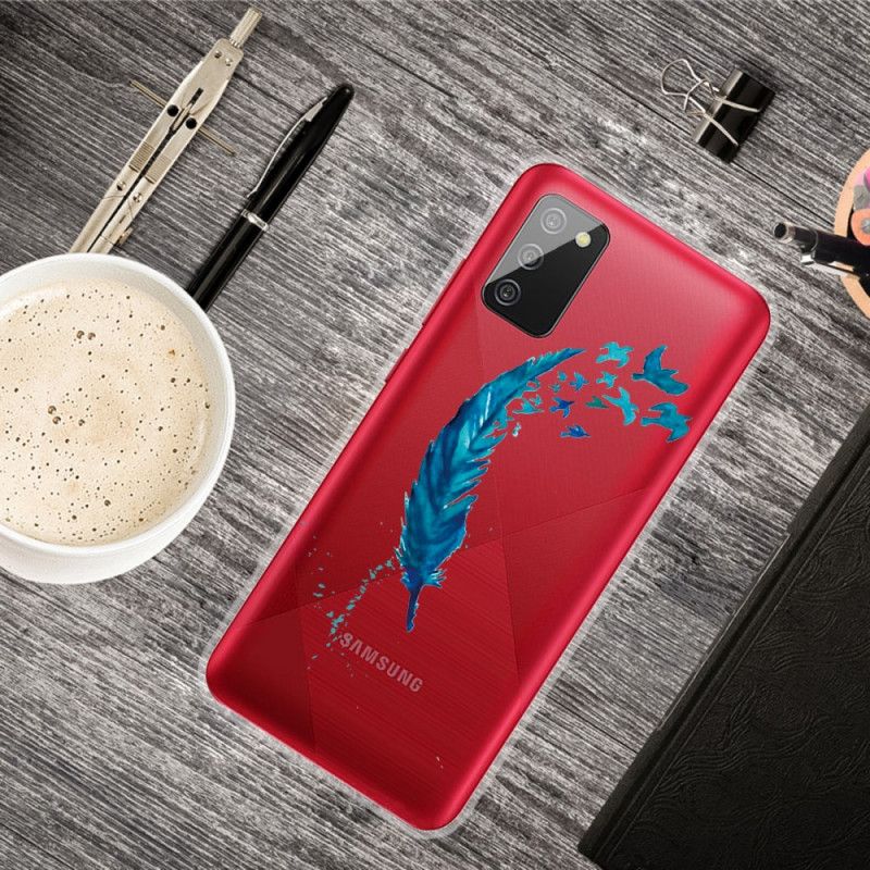 Etui Samsung Galaxy A02s Piękne Pióro Etui Ochronne