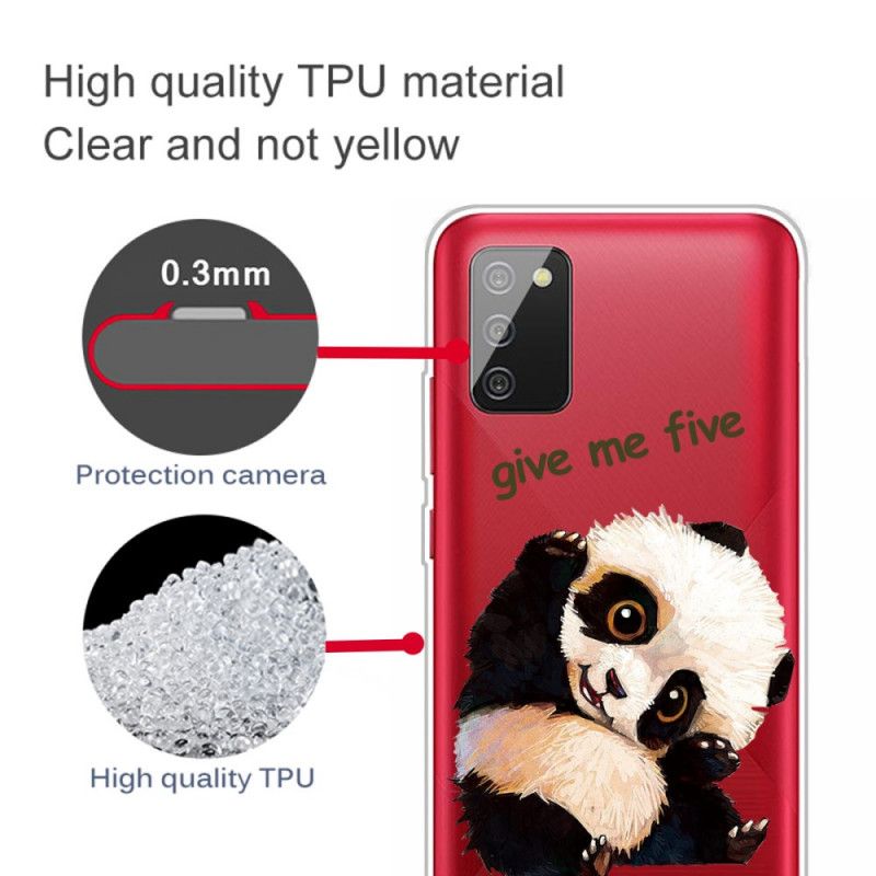 Etui Samsung Galaxy A02s Przezroczysta Panda. Daj Mi Pięć Etui Ochronne