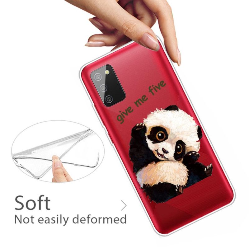 Etui Samsung Galaxy A02s Przezroczysta Panda. Daj Mi Pięć Etui Ochronne