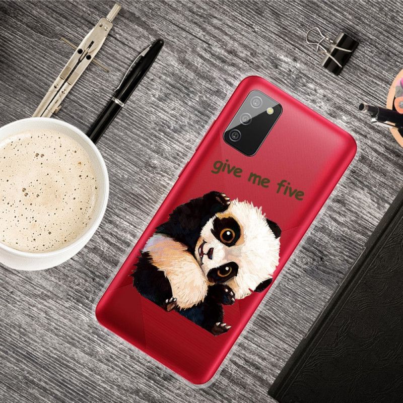 Etui Samsung Galaxy A02s Przezroczysta Panda. Daj Mi Pięć Etui Ochronne