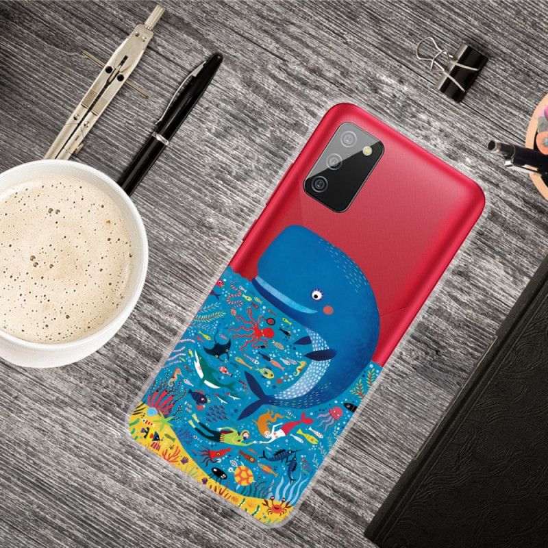 Etui Samsung Galaxy A02s Świat Morski