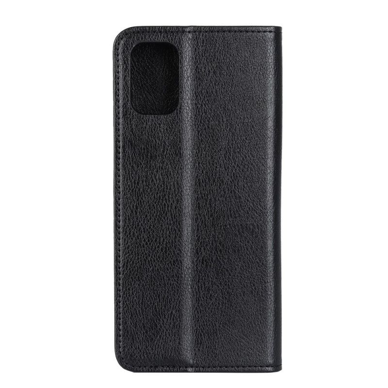 Flip Kotelot Samsung Galaxy A02s Czerwony Czarny Elegancka Dwoina Z Liczi Etui Ochronne