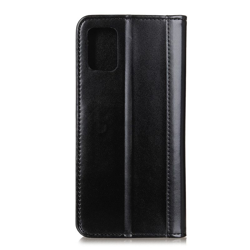 Flip Kotelot Samsung Galaxy A02s Czerwony Czarny Lśniąca Dwoina Etui Ochronne