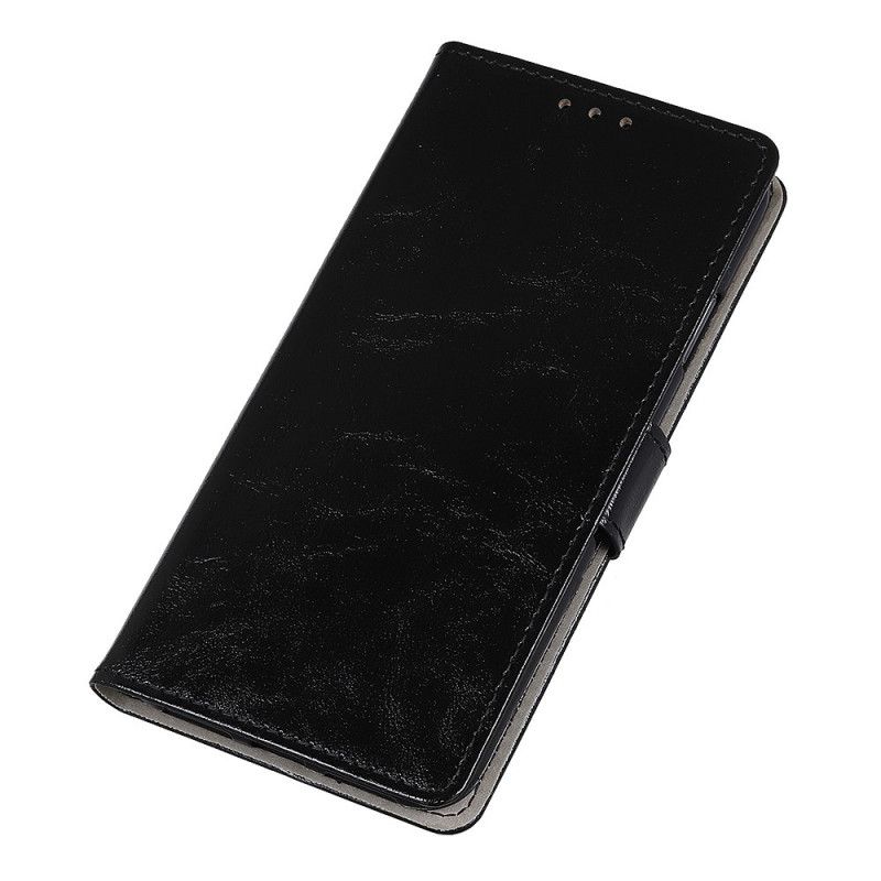 Etui Folio Sony Xperia L4 Fioletowy Czarny Prosty Efekt Błyszczącej Skóry