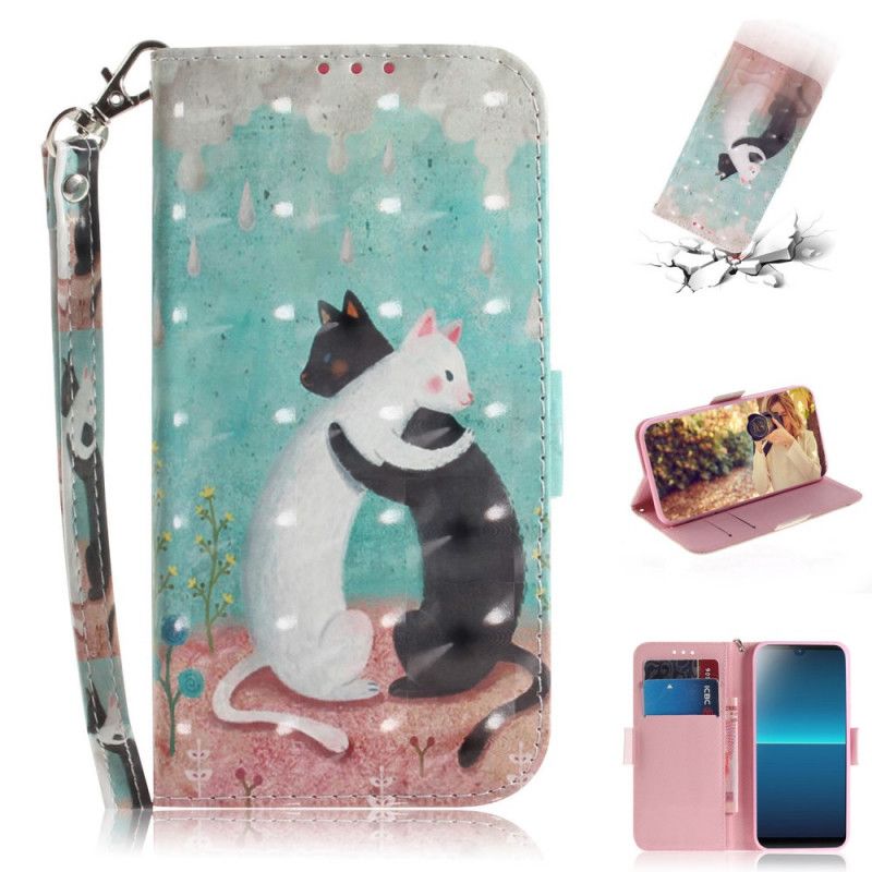 Etui Folio Sony Xperia L4 Koci Przyjaciele Ze Stringami Etui Ochronne