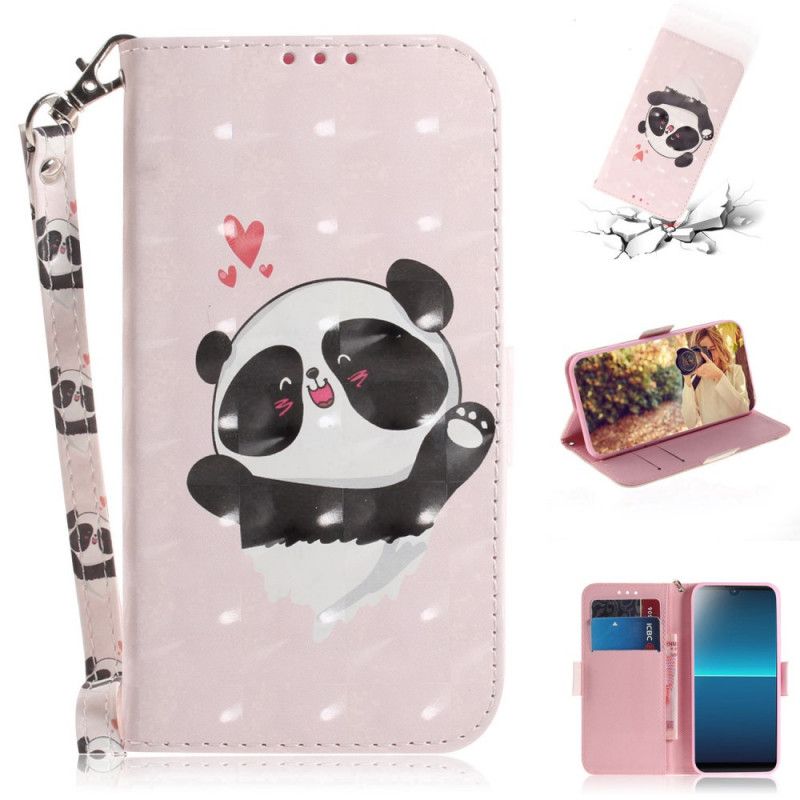 Etui Folio Sony Xperia L4 Panda Love Ze Stringami