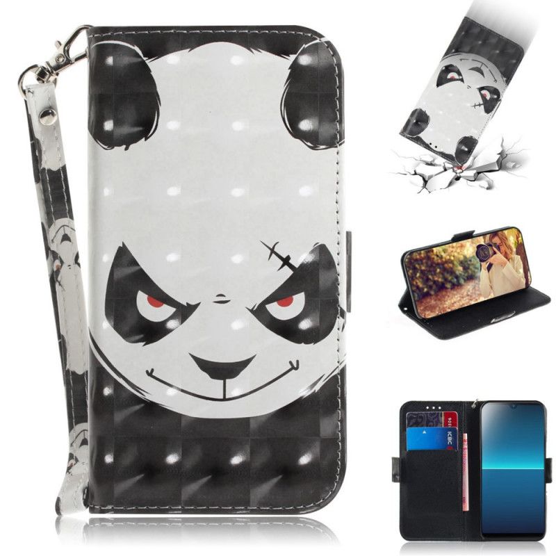 Etui Folio Sony Xperia L4 Wściekła Panda Ze Stringami