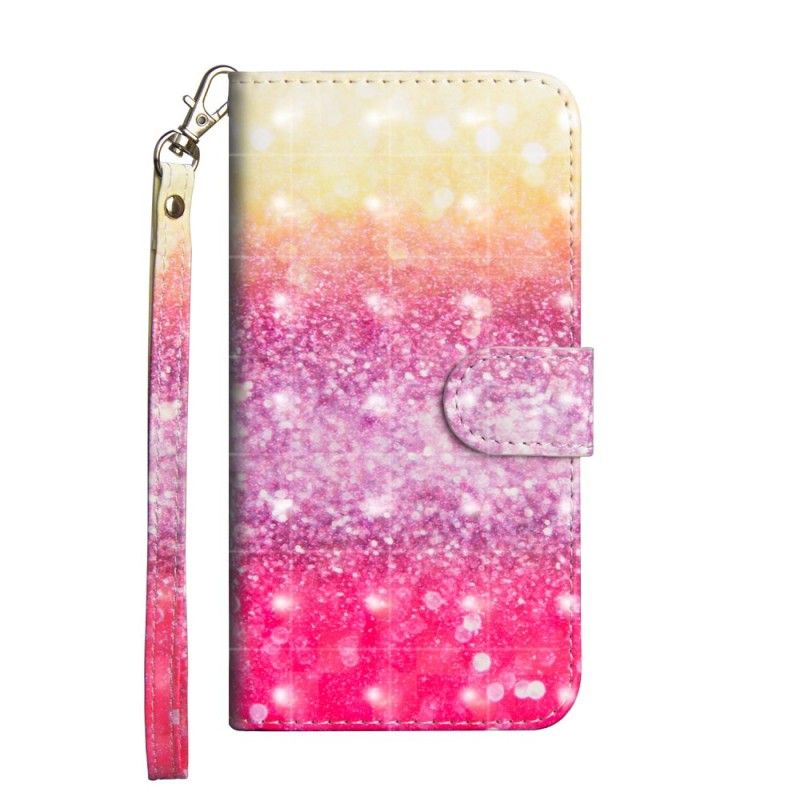 Etui Folio Sony Xperia 10 Brokat Gradientu Magenta Etui Ochronne