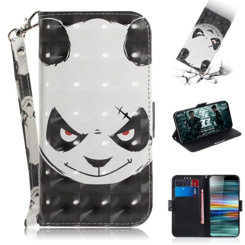 Etui Folio Sony Xperia 10 Wściekła Panda Ze Stringami