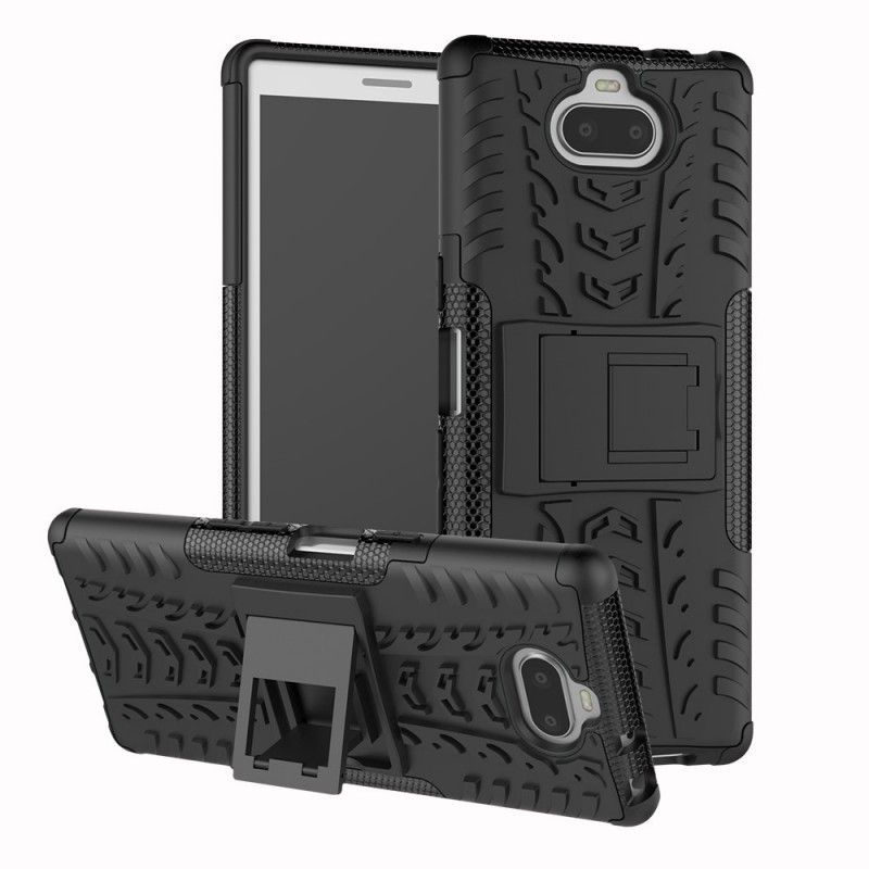 Etui Sony Xperia 10 Biały Czarny Ultra Odporny