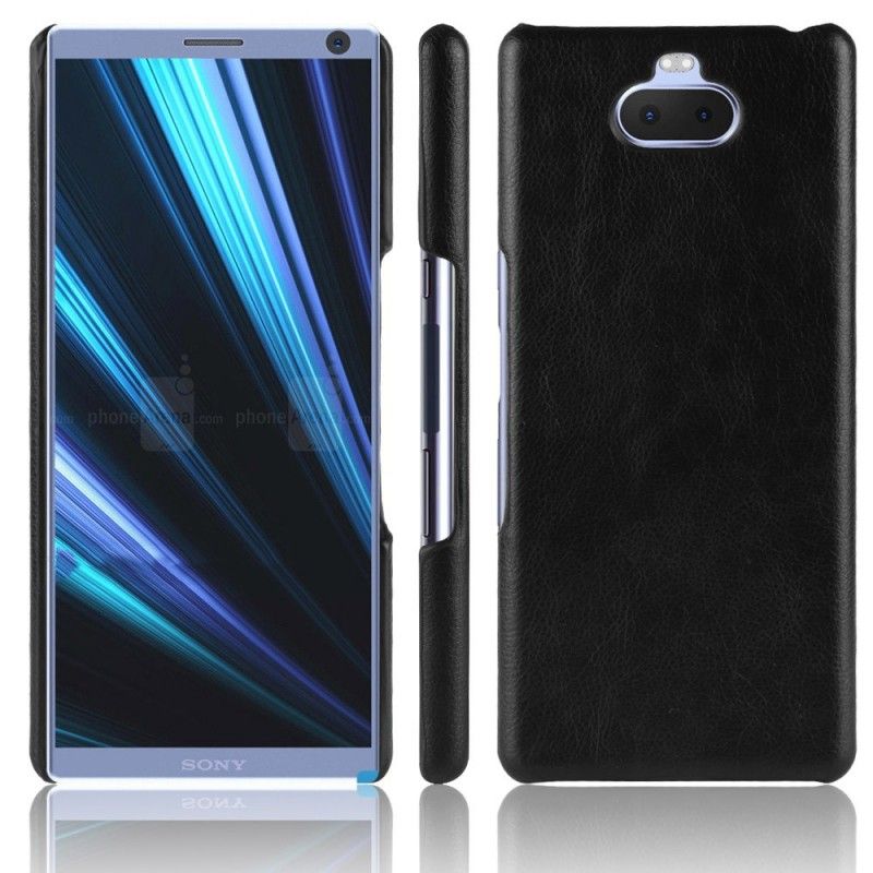 Etui Sony Xperia 10 Czerwony Efekt Skóry Lychee Performance Etui Ochronne