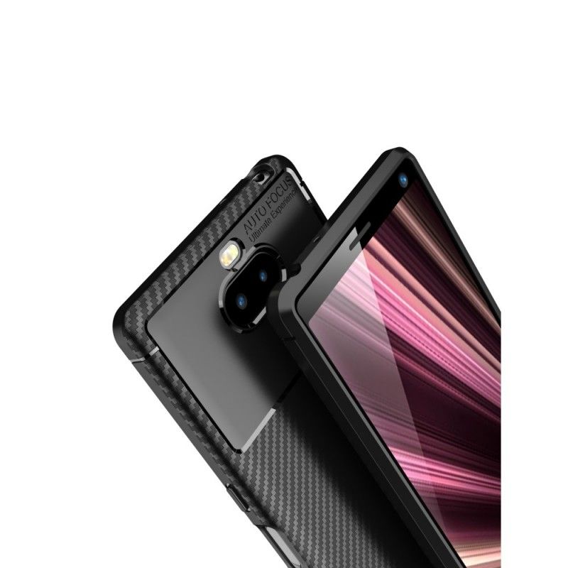 Futerały Sony Xperia 10 Brązowy Ciemnoniebieski Etui na Telefon Ultra Drobny Węgiel