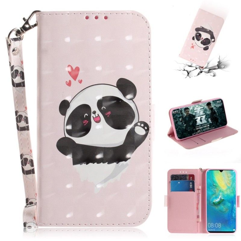 Pokrowce Sony Xperia 10 Panda Love Ze Stringami