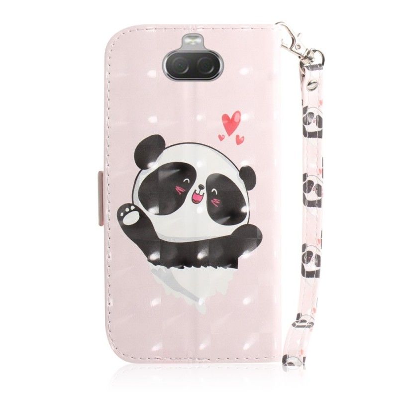 Pokrowce Sony Xperia 10 Panda Love Ze Stringami