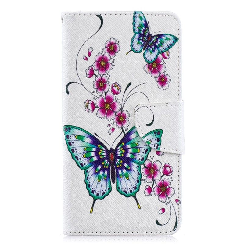 Etui Folio Samsung Galaxy A40 Cudowne Motyle Etui Ochronne