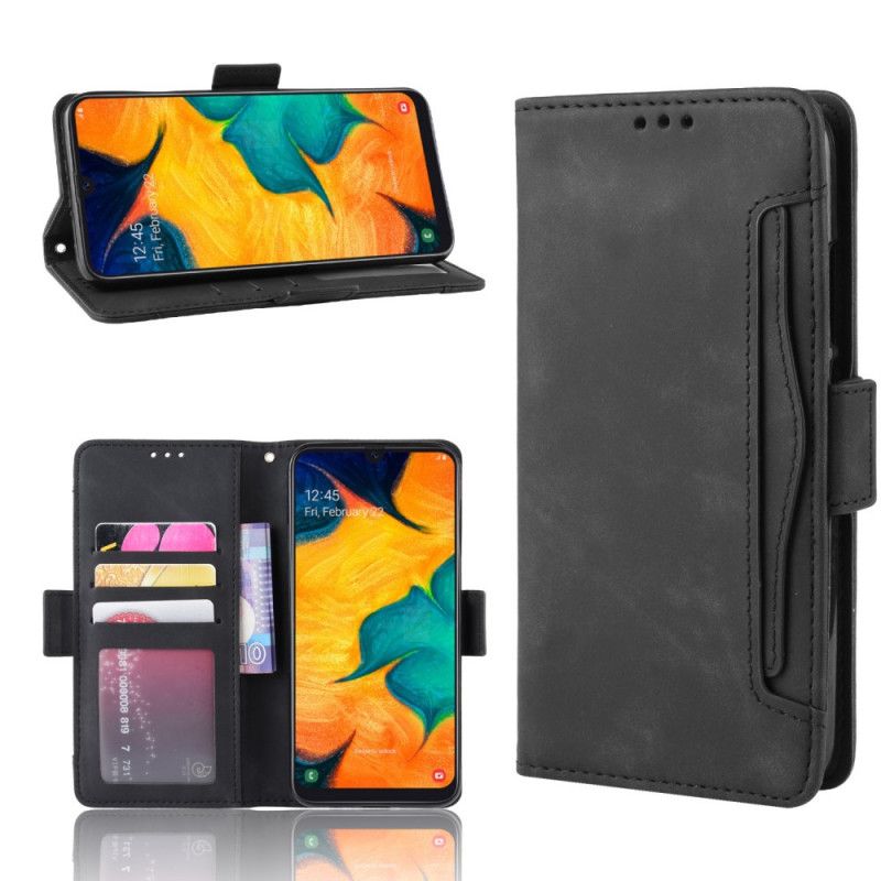 Etui Folio Samsung Galaxy A40 Czerwony Czarny Karta Wielofunkcyjna Pierwszej Klasy