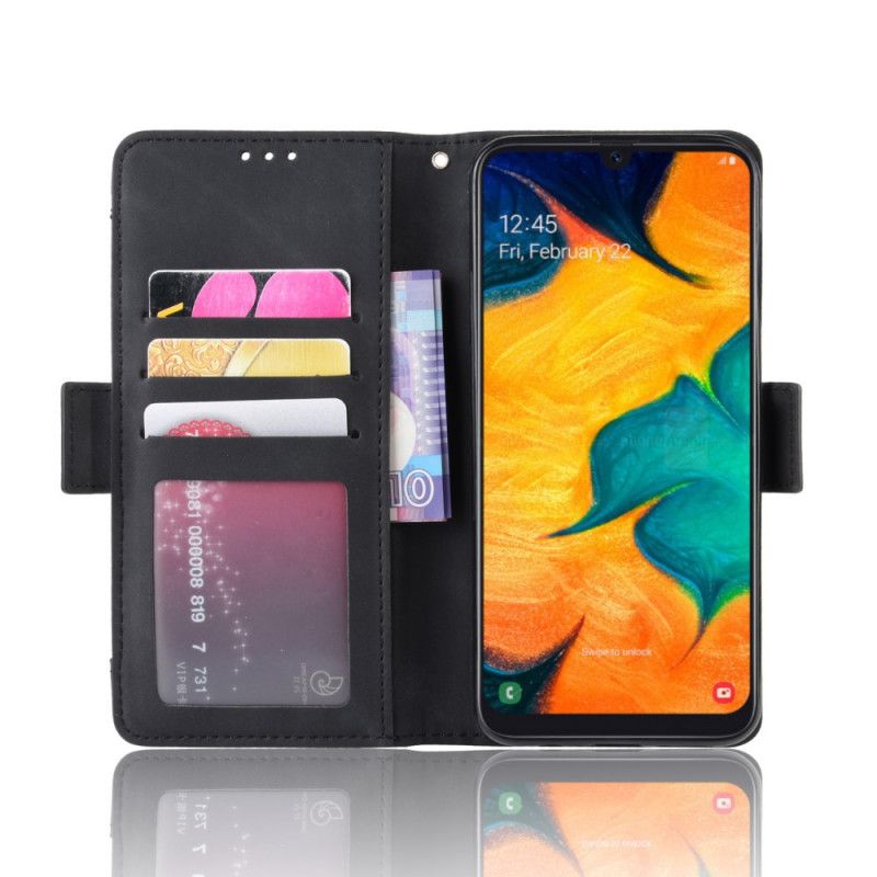 Etui Folio Samsung Galaxy A40 Czerwony Czarny Karta Wielofunkcyjna Pierwszej Klasy