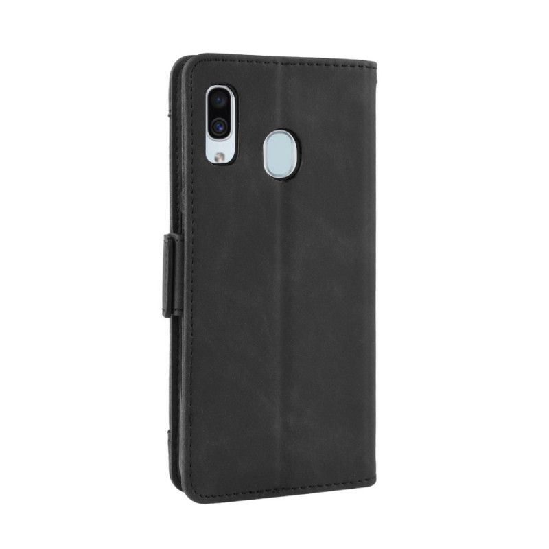 Etui Folio Samsung Galaxy A40 Czerwony Czarny Karta Wielofunkcyjna Pierwszej Klasy