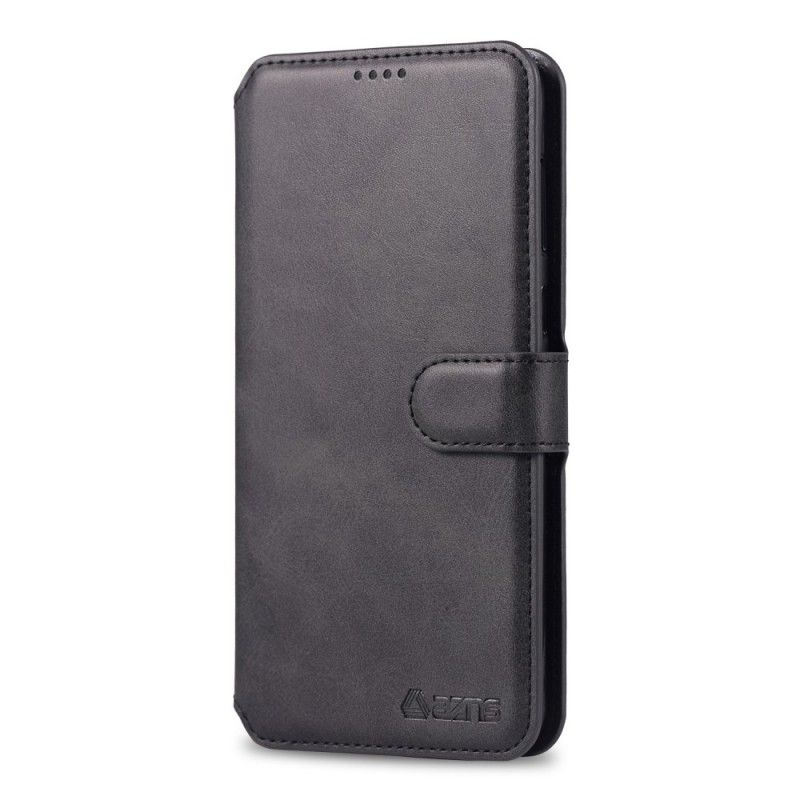 Etui Folio Samsung Galaxy A40 Czerwony Czarny Retro Azns Etui Ochronne