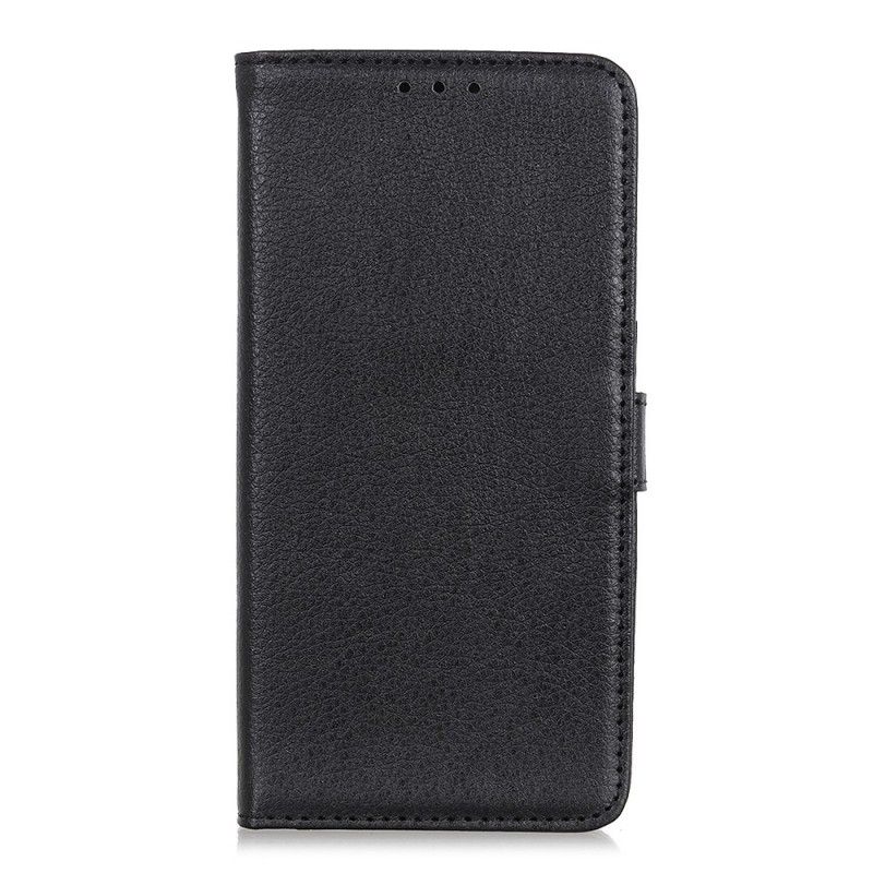 Etui Folio Samsung Galaxy A40 Czerwony Czarny Tradycyjna Imitacja Skóry Etui Ochronne