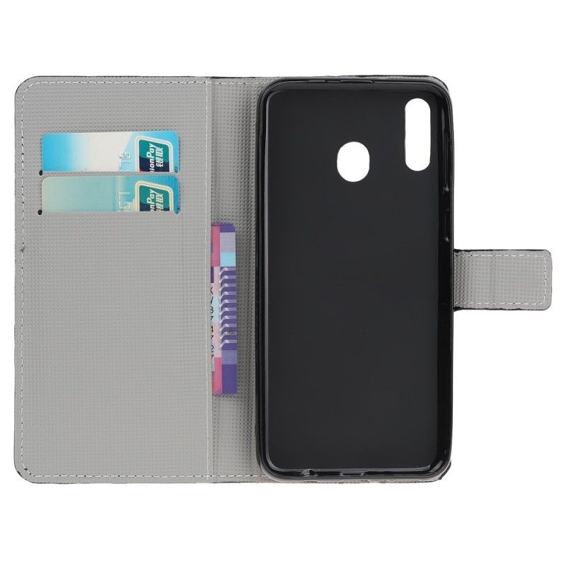 Etui Folio Samsung Galaxy A40 Flaga Usa Etui Ochronne