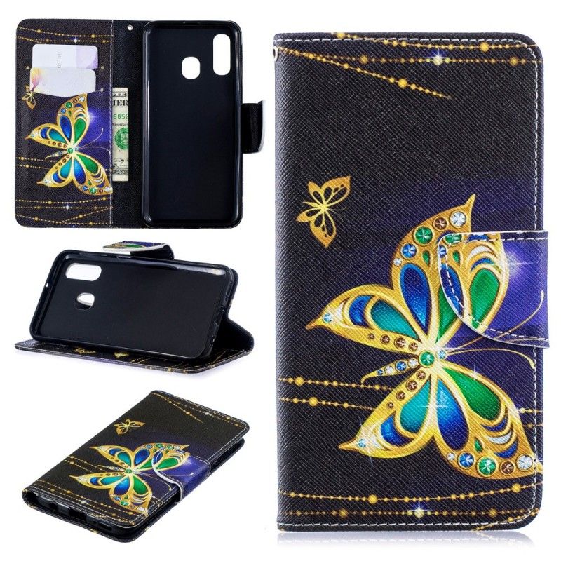 Etui Folio Samsung Galaxy A40 Magiczny Motyl