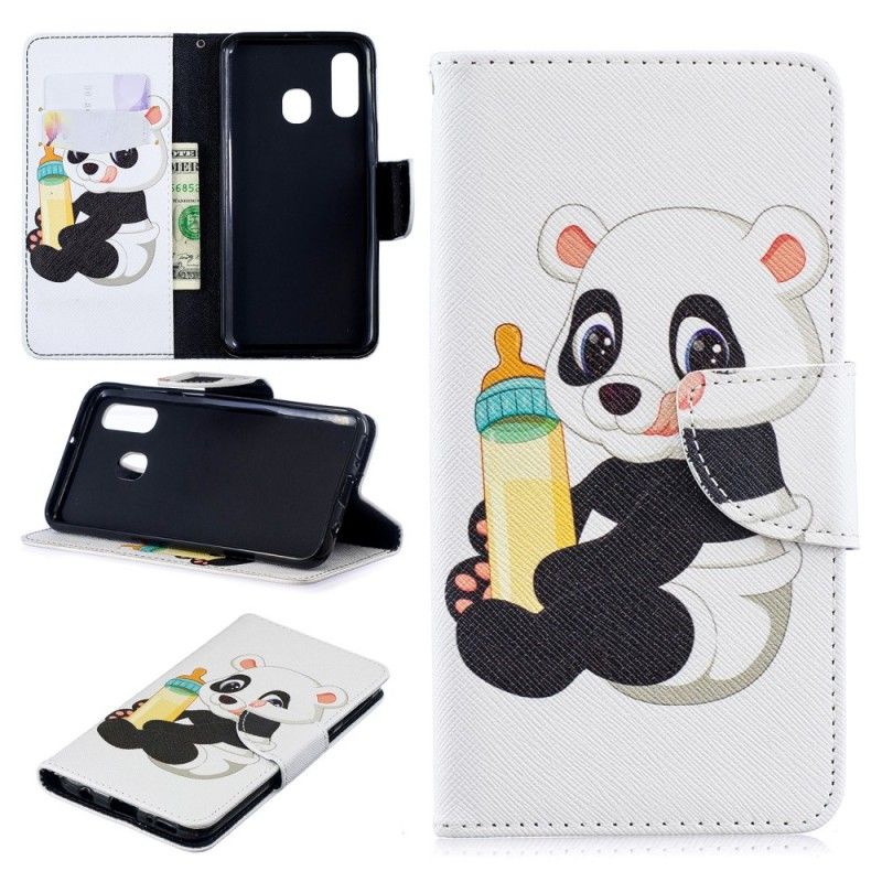 Etui Folio Samsung Galaxy A40 Mała Panda