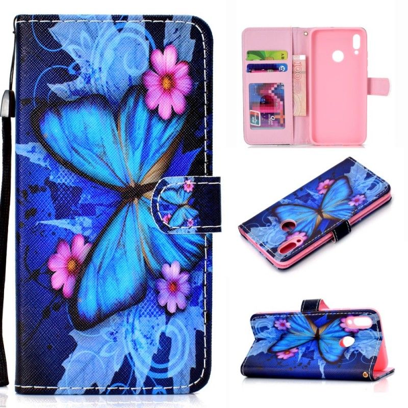 Etui Folio Samsung Galaxy A40 Motyl Tropikalny