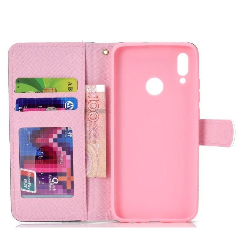 Etui Folio Samsung Galaxy A40 Motyl Tropikalny