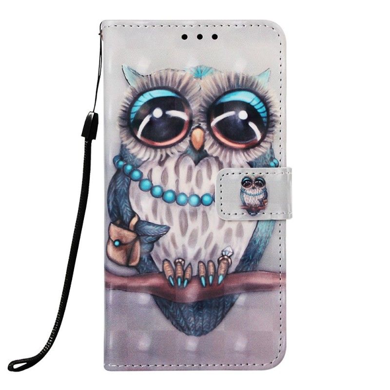 Etui Folio Samsung Galaxy A40 Panna Sowa