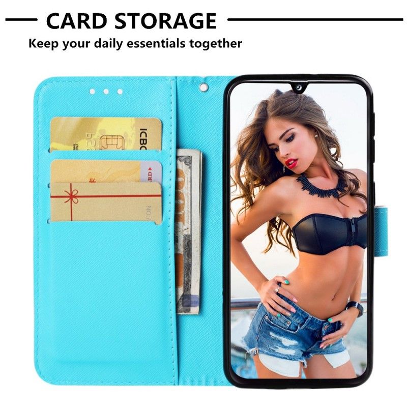 Etui Folio Samsung Galaxy A40 Panna Sowa