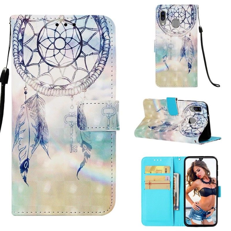 Etui Folio Samsung Galaxy A40 Pastelowy Łapacz Snów