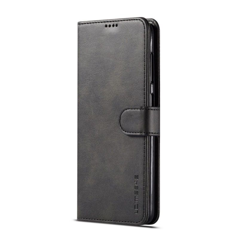 Etui Folio Samsung Galaxy A40 Szary Czarny Efekt Skóry Lc.Imeeke