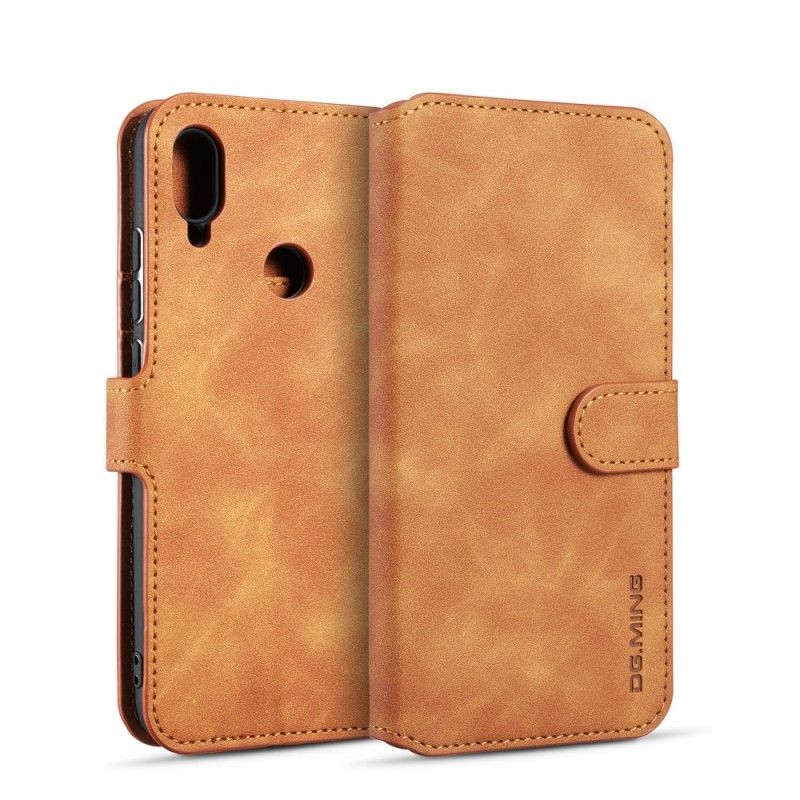 Etui Folio Samsung Galaxy A40 Szary Czarny Retro Dg.Ming