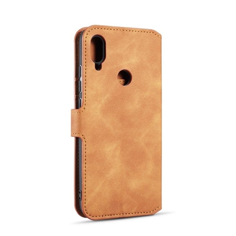 Etui Folio Samsung Galaxy A40 Szary Czarny Retro Dg.Ming