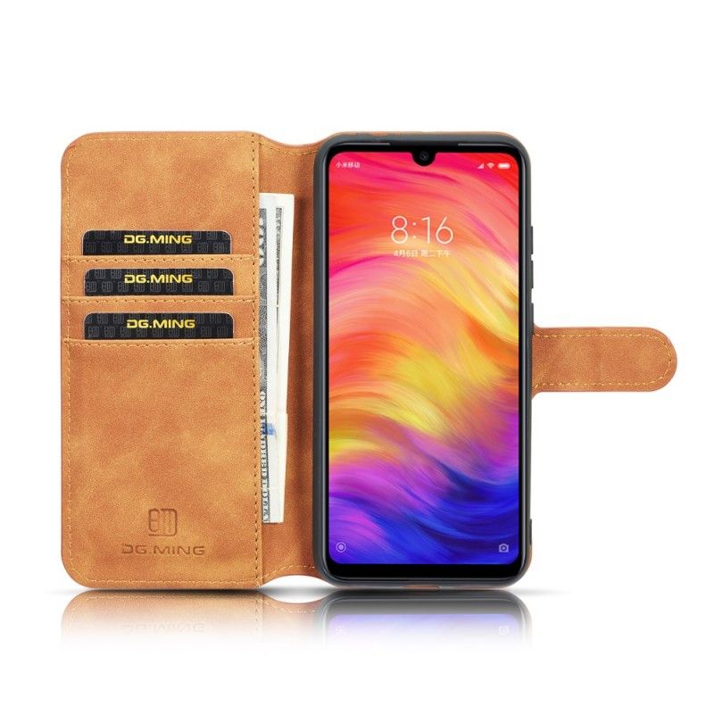 Etui Folio Samsung Galaxy A40 Szary Czarny Retro Dg.Ming