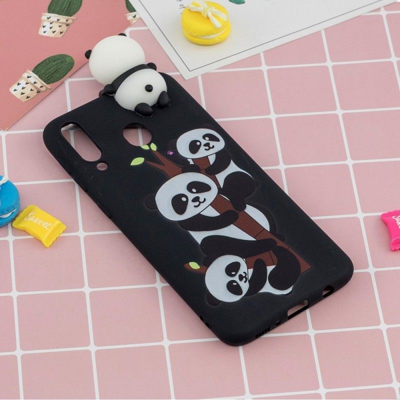 Etui Samsung Galaxy A40 3D Pandy Na Bambusie