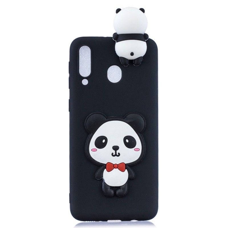 Etui Samsung Galaxy A40 Jasnoniebieski Czerwony 3D Dlaczego Nie Panda