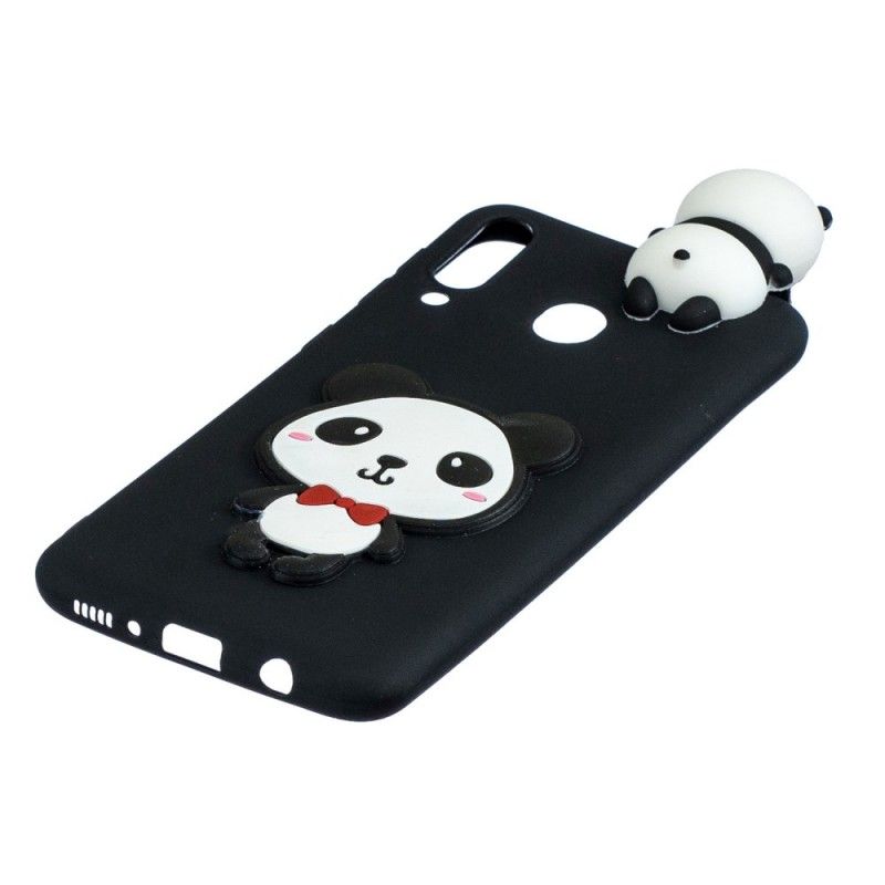 Etui Samsung Galaxy A40 Jasnoniebieski Czerwony 3D Dlaczego Nie Panda