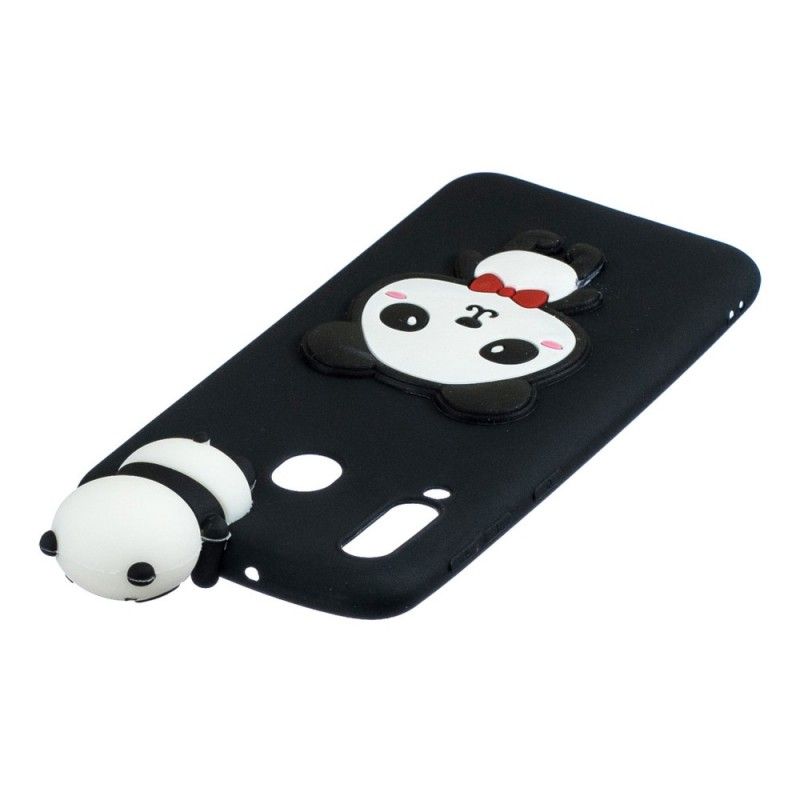 Etui Samsung Galaxy A40 Jasnoniebieski Czerwony 3D Dlaczego Nie Panda