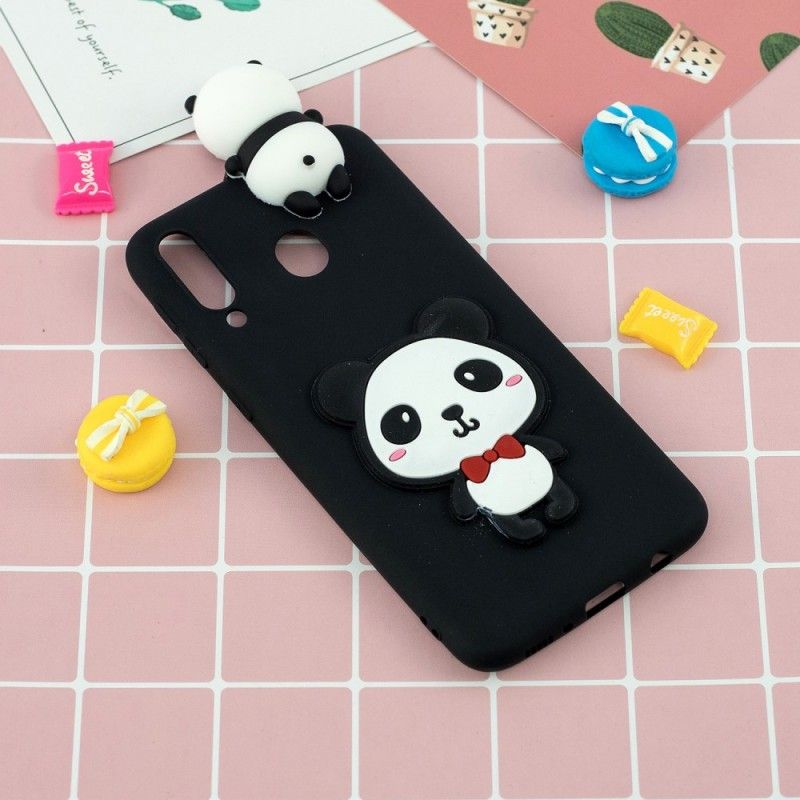 Etui Samsung Galaxy A40 Jasnoniebieski Czerwony 3D Dlaczego Nie Panda