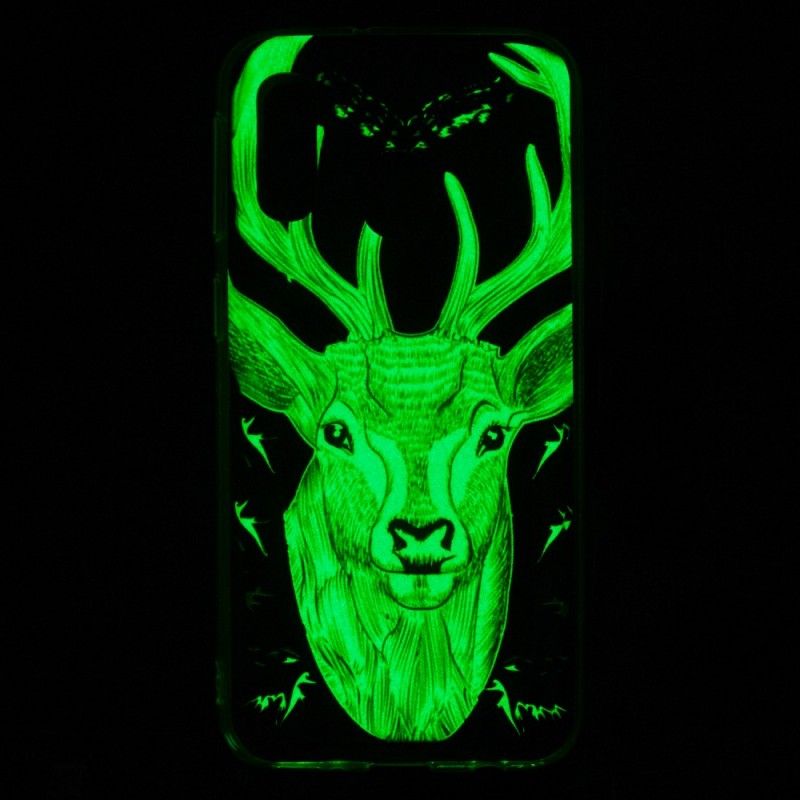 Etui Samsung Galaxy A40 Majestatyczny Fluorescencyjny Jeleń