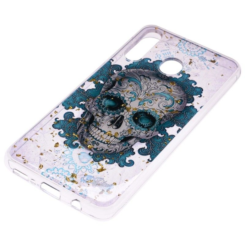 Etui Samsung Galaxy A40 Niebieska Czaszka