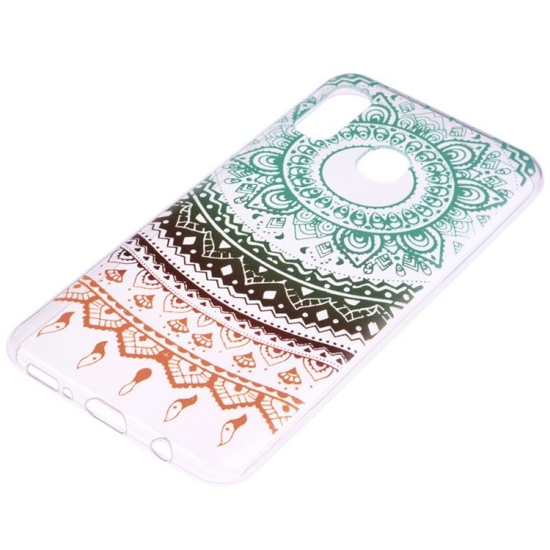 Etui Samsung Galaxy A40 Przezroczysta Kolorowa Mandala