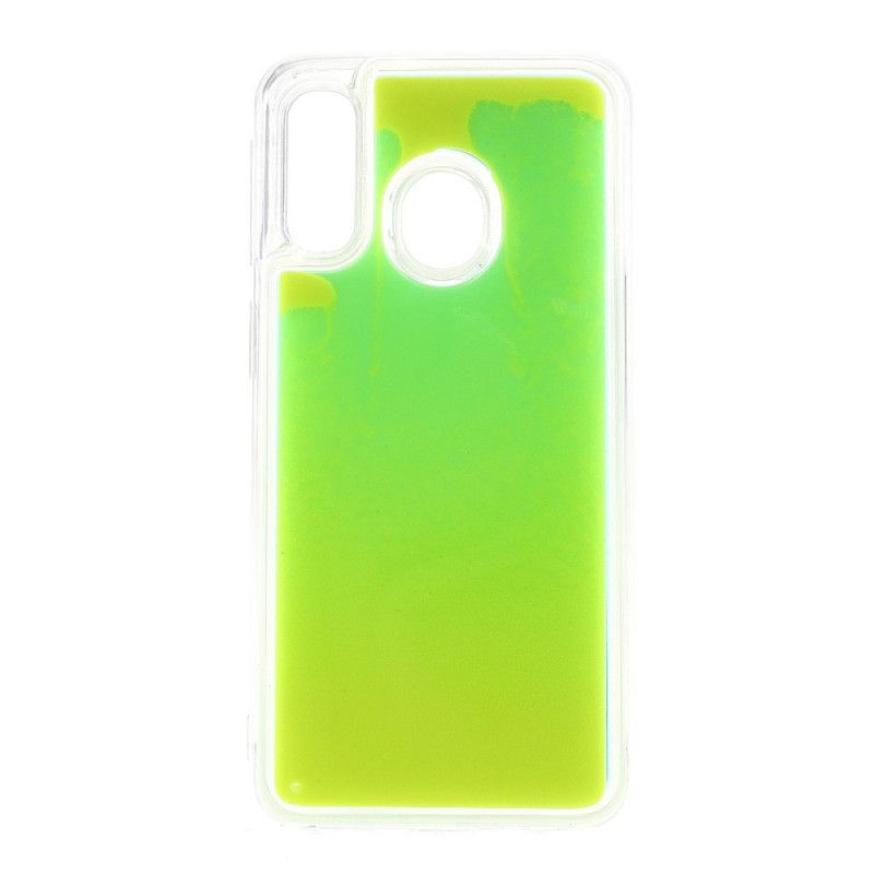 Etui Samsung Galaxy A40 Zielony Jabłkowy Fioletowy Fluorescencyjny Etui Ochronne