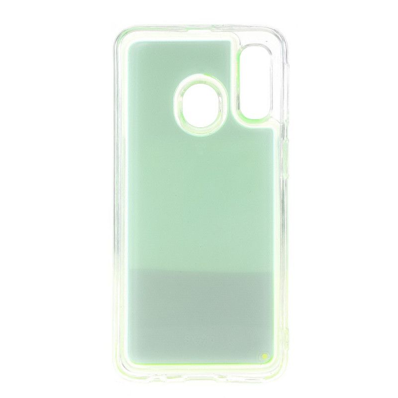 Etui Samsung Galaxy A40 Zielony Jabłkowy Fioletowy Fluorescencyjny Etui Ochronne